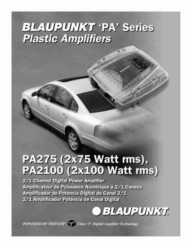 Blaupunkt Car Amplifier PA2100-page_pdf